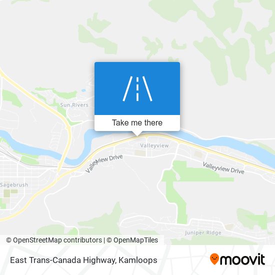 East Trans-Canada Highway map