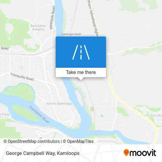 George Campbell Way map