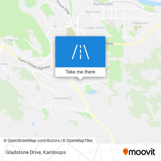 Gladstone Drive map