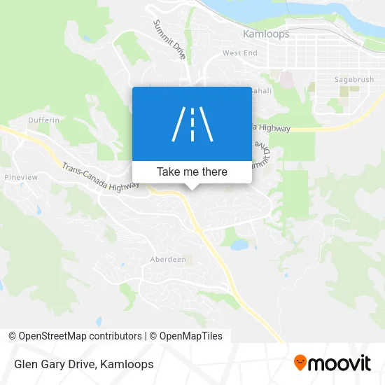 Glen Gary Drive map
