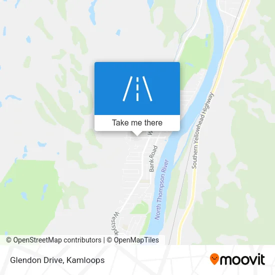 Glendon Drive map