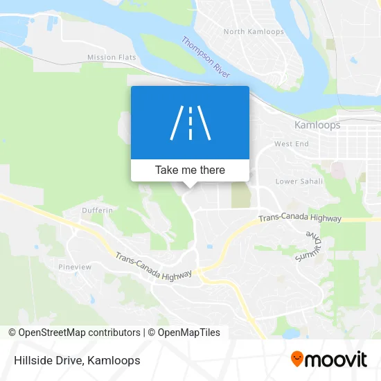Hillside Drive map