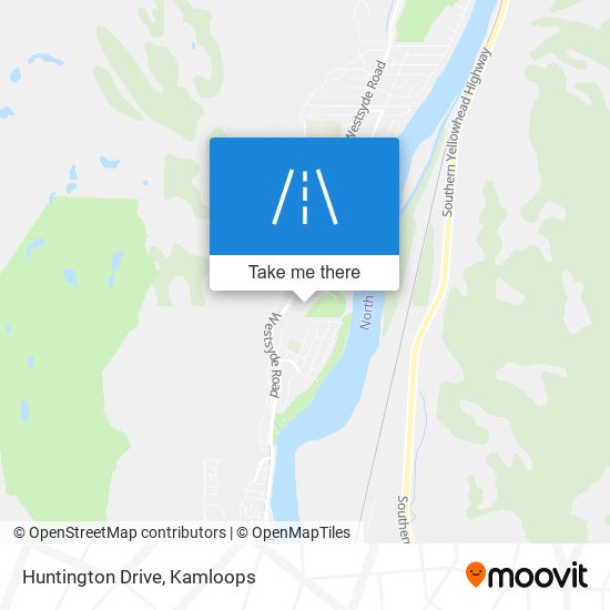 Huntington Drive map