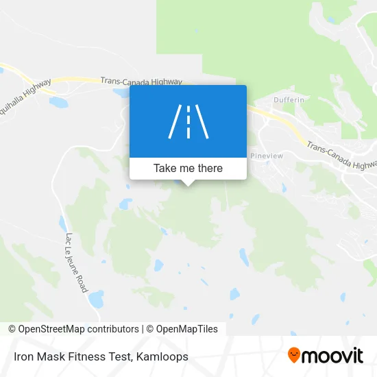 Iron Mask Fitness Test map