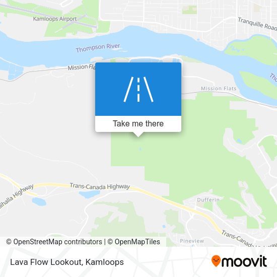 Lava Flow Lookout map