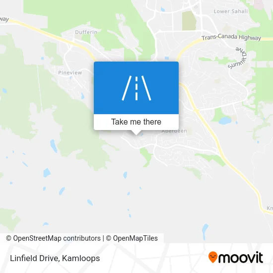 Linfield Drive map