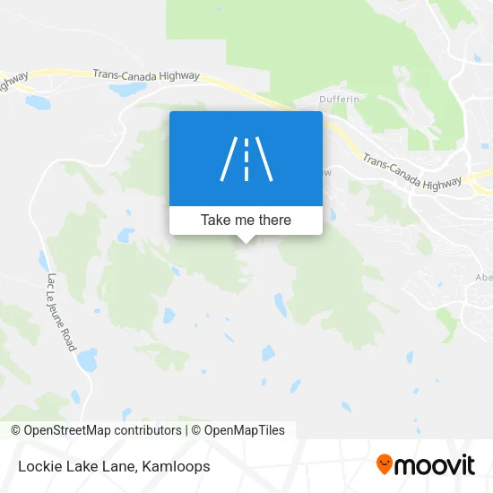 Lockie Lake Lane map