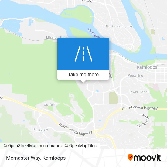 Mcmaster Way map