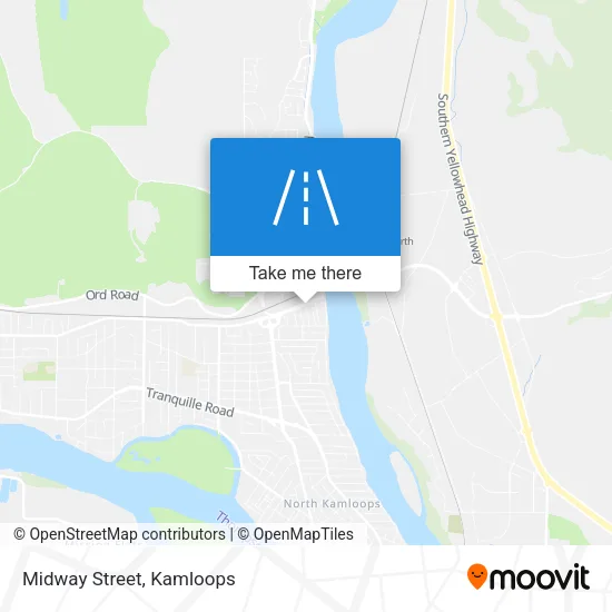 Midway Street map