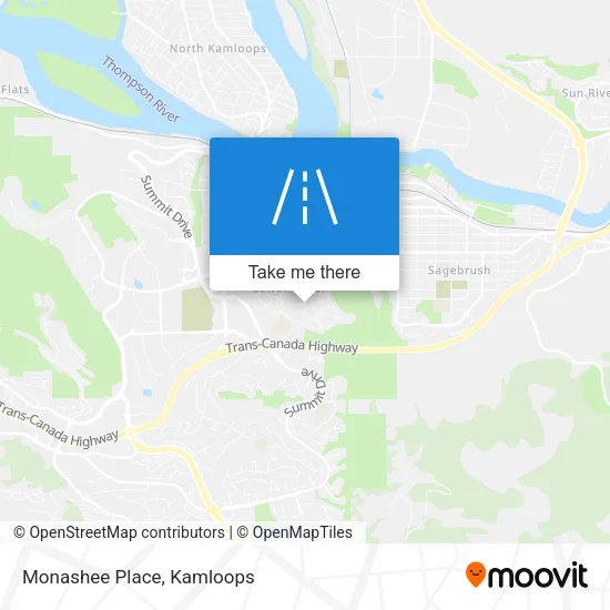 Monashee Place map