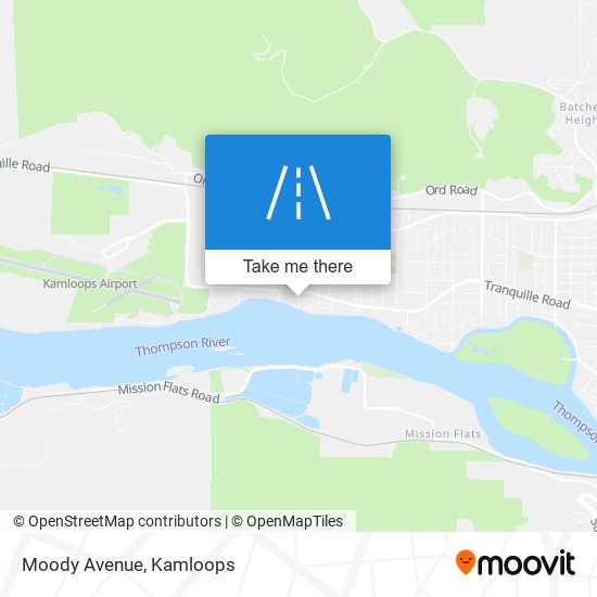 Moody Avenue map