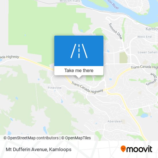 Mt Dufferin Avenue map