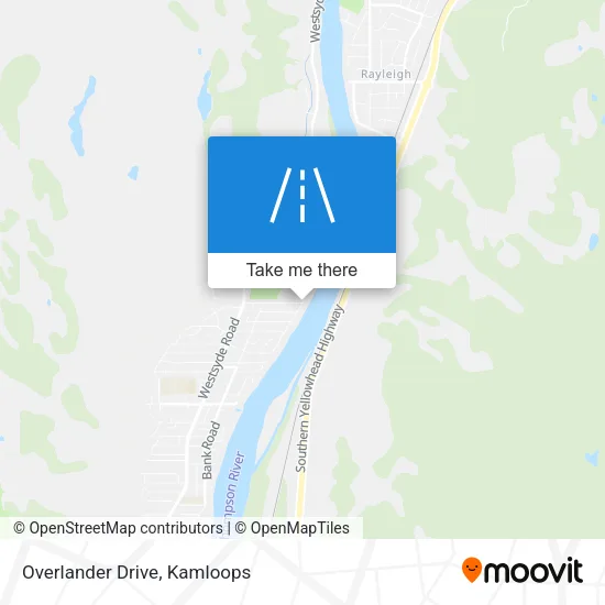 Overlander Drive map