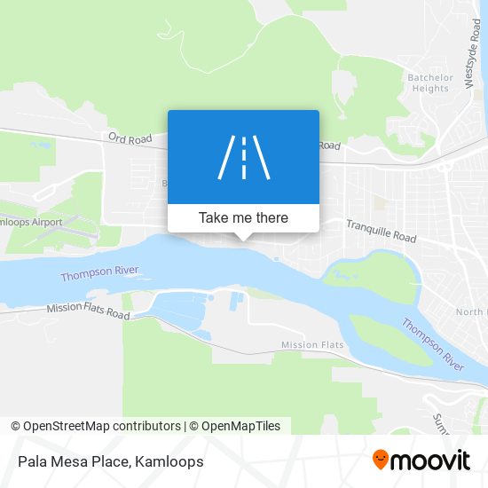 Pala Mesa Place map