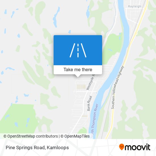 Pine Springs Road map