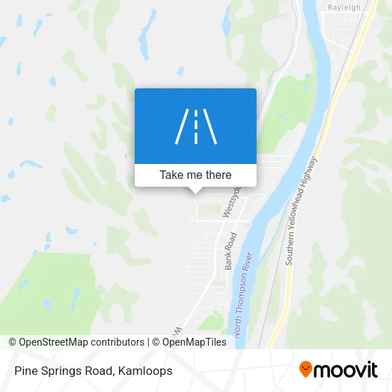 Pine Springs Road map