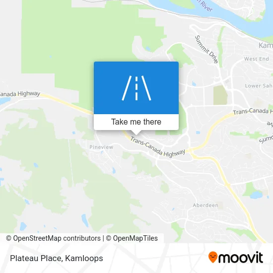 Plateau Place map