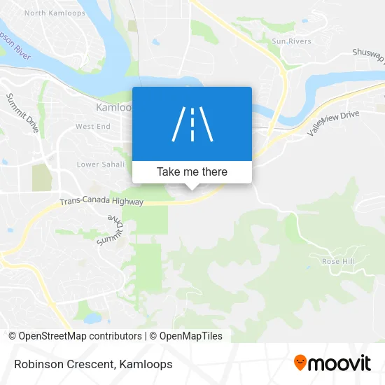 Robinson Crescent map