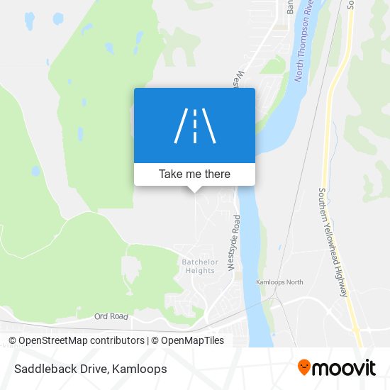 Saddleback Drive map