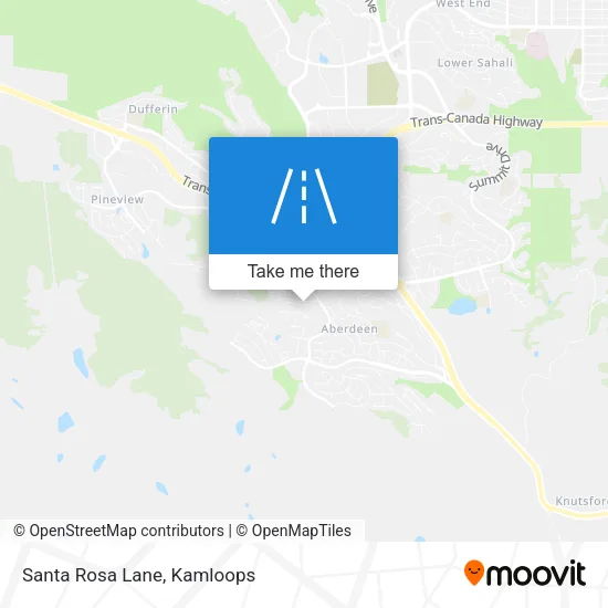 Santa Rosa Lane map