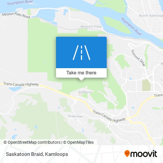 Saskatoon Braid map