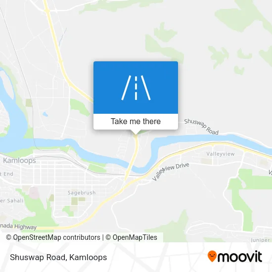Shuswap Road map