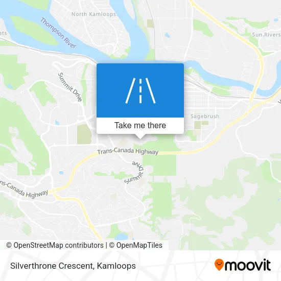 Silverthrone Crescent map