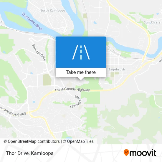 Thor Drive map