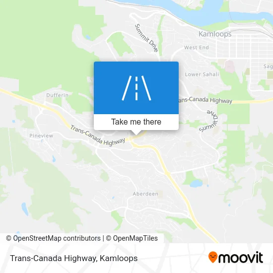 Trans-Canada Highway map