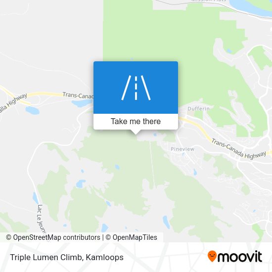Triple Lumen Climb map