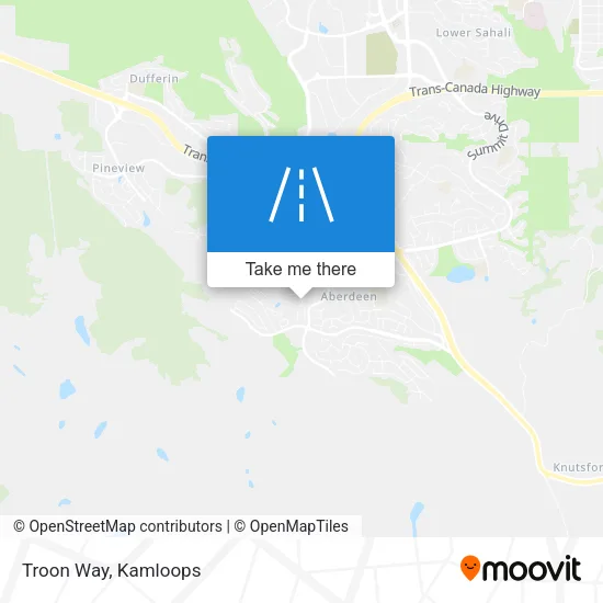 Troon Way map