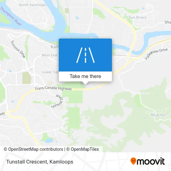 Tunstall Crescent map