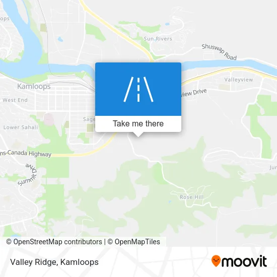 Valley Ridge map