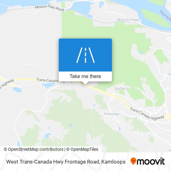 West Trans-Canada Hwy Frontage Road plan