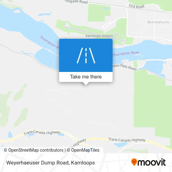 Weyerhaeuser Dump Road map