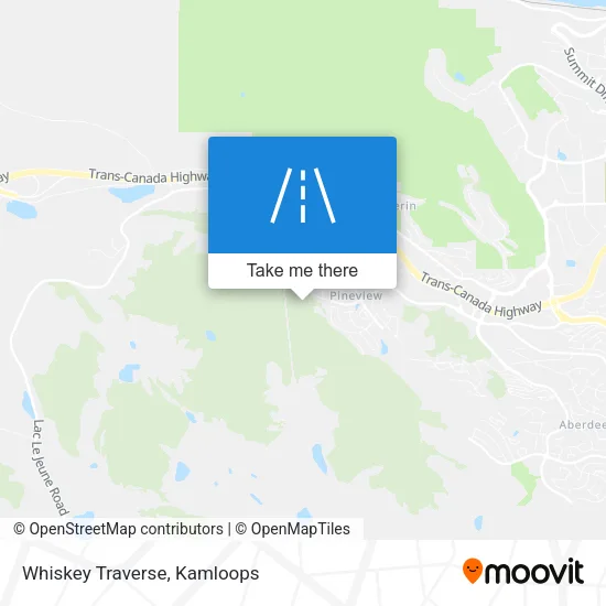 Whiskey Traverse map