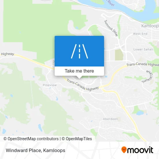 Windward Place map