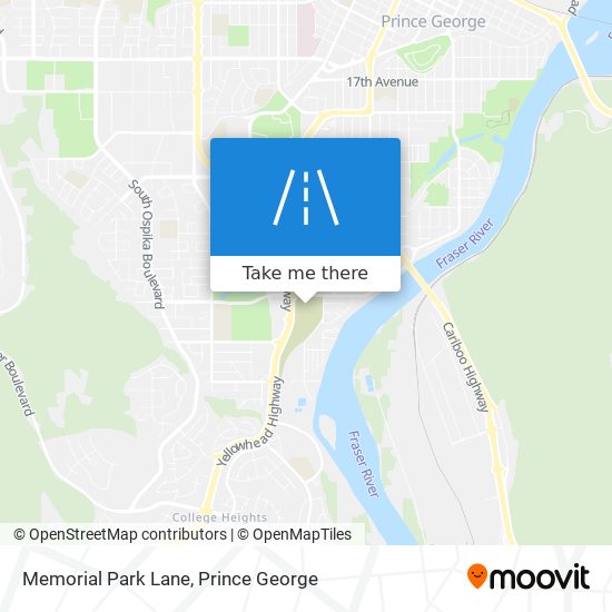 Memorial Park Lane map