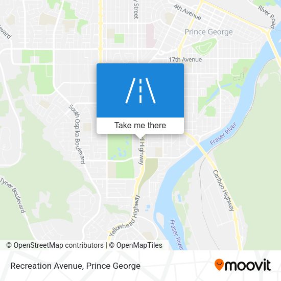 Recreation Avenue map