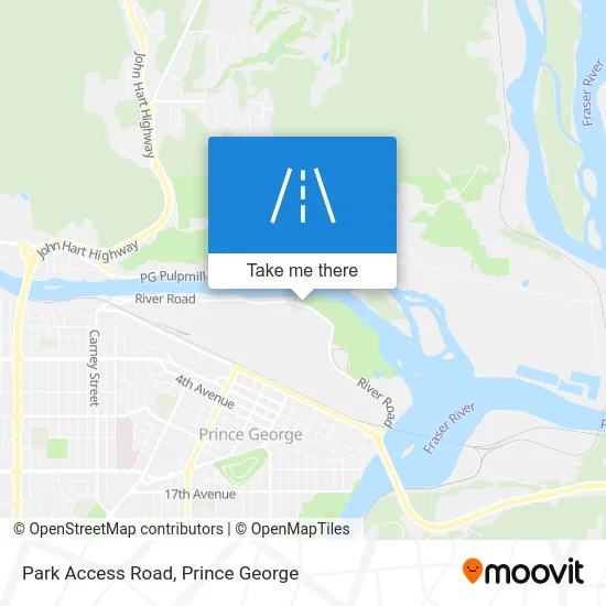 Park Access Road map