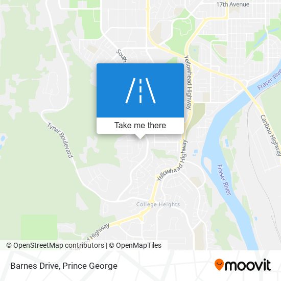 Barnes Drive map