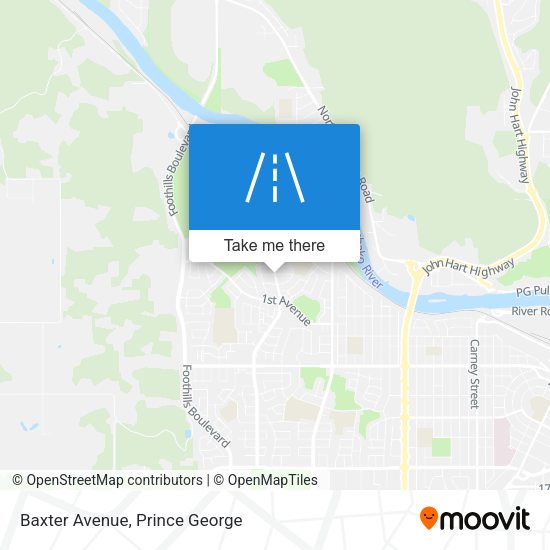Baxter Avenue map