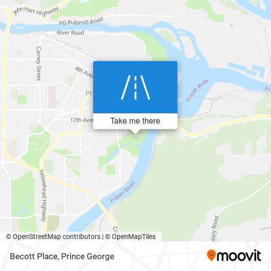 Becott Place map