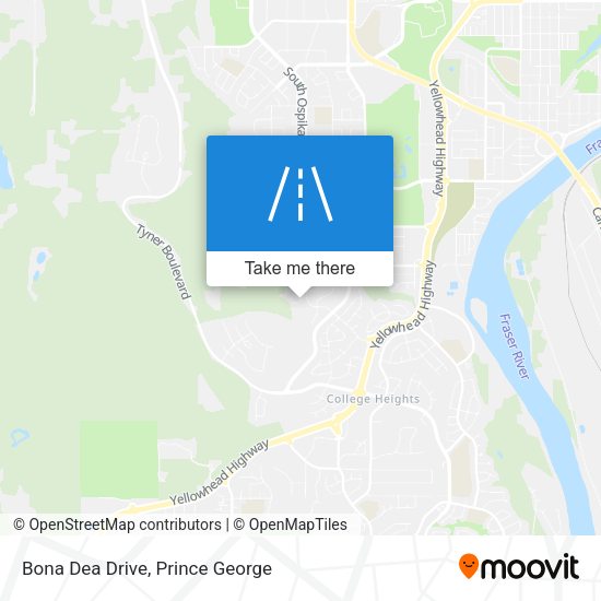 Bona Dea Drive map