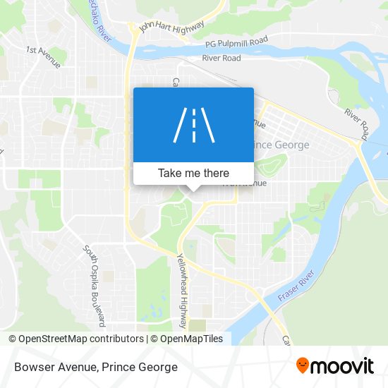 Bowser Avenue map