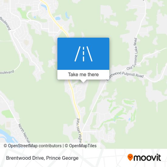 Brentwood Drive map