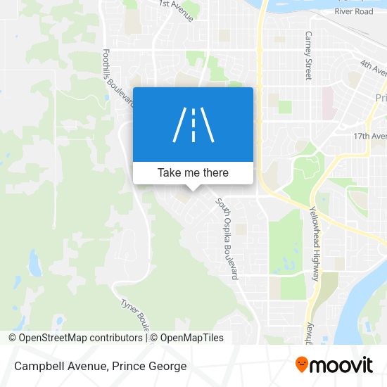 Campbell Avenue map