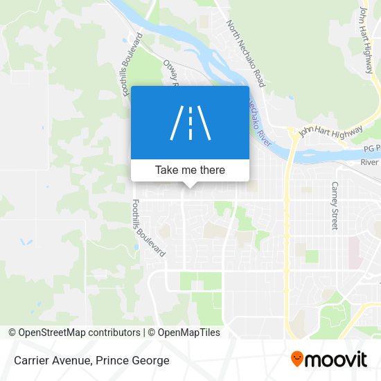 Carrier Avenue map