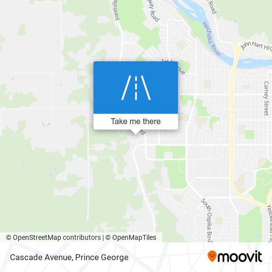 Cascade Avenue map