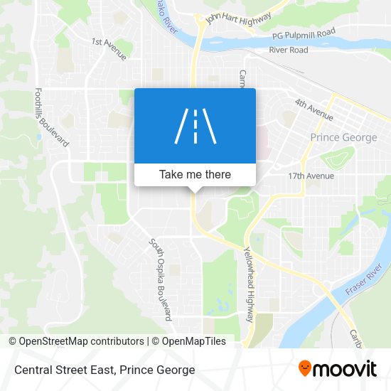 Central Street East map